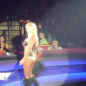 Britney Spears Golden Armor Outfit Pole Dancer Circus Tour HD Video