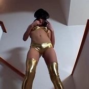 Taylor Rain Wears Golden Latex And Gets Ass Fucked Video