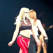 Britney Spears Blonde And Red Spandex Outfit Circus Tour HD Video
