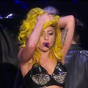 Lady Gaga Live In Sexy Black Latex Bikini HD Video