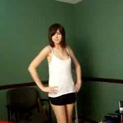 Cute Amateur Brunette Webcam Striptease Video