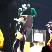 Rihanna Rude Boy Live Luxembourg Sexy Black Latex Outfit Video