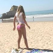 Alison Angel Sexy Blonde Nude On Public Beach Video