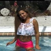 Christina Model Dancing By The Pool Photoshoot Video