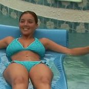 Christina Model Verskeie pret in die swembad Video