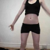 Cute Young Girl Dancing In Black Outfit Video