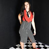  NewCityTeens Iris Red Blouse & Black Skirt Picture Set