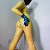 LatexBarbie OnlyFans Yellow Catsuit & Black Mask Video
