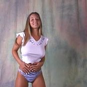 Christina Model White Shirt & Blue Panties Video