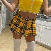 Kalee Carroll Yellow Schoolgirl Tease HD Video 436