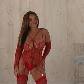 Christina Model Red Lingerie Dance Tease Video