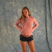 Christina Model Pink Sheer & Daisy Dukes Video