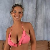 Christina Model Pink Bikini AI Enhanced HD Video