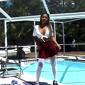 Christina Model School Girl Pool AI Enhanced Video