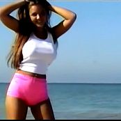Christina Model Pink Shorts AI Enhanced Video