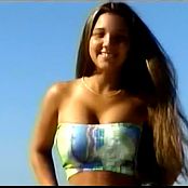 Christina Model Two Piece on The Beach AI Enhanced Video
