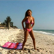 Christina Model Pink Bikini Dance AI Enhanced HD Video