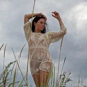 PilGrimGirl Wild Kitty Meeting The Sea in Lace & Wind Picture Set & HD Video
