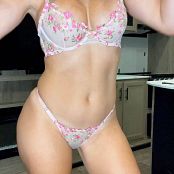  Vicky Stark OnlyFans Flowery Lingerie Try On HD Video