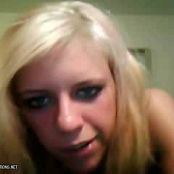 Young Blonde Striptease & Mastrubate Video