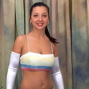 Christina Model Prom Dress & White Gloves AI Enhanced HD Video