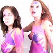 ModelingDVDs Heather & Rachel Paint Clean Up Encore AI Enhanced HD Video