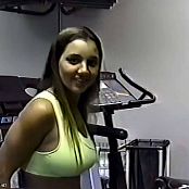 Christina Model Two Piece Workout Outfit 3 AI Enhanced HD Video