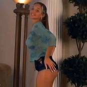 Christina Model Green See Through Net Shirt AI Enhanced HD Video