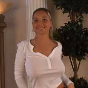 Chistina Model White Longsleeve Shirt AI Enhanced HD Video