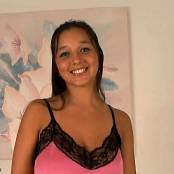 Christina Model Pink & Black Satin Lace AI Enhanced HD Video