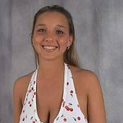 Christina Model Cherrry Halter Top & Jean Shorts AI Enhanced HD Video