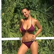 Christina Model Maroon Bikini AI Enhanced HD Video