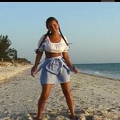 Download Christina Model Pigtails On The Beach Video