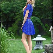 Download TeenModelingTV Anastasia Blue Lace Dress Picture Set