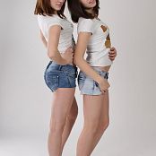 Download Silver Jewels Sage & Amber Denim Shorts Picture Set 1