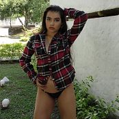 Download Sofia Sweety Plaid Shirt & Black Thong NSS 4K UHD & HD Video 025