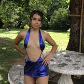 Download Sofia Sweety Blue V-Cut Dress NSS 4K UHD & HD Video 045