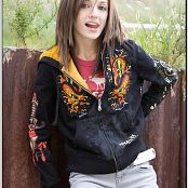 Download TeenModelingTV Chloe Black Hoody Picture Set