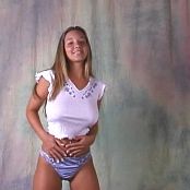 Download Christina Model White Shirt & Blue Panties Video