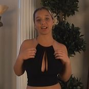 Download Christina Model Black Halter Top AI Enhanced HD Video