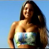 Download Christina Model Two Piece on The Beach AI Enhanced Video