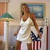 Download Christina Model White Satin Dress AI Enhanced HD Video