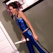 Download Fuckable Lola Shiny Blue Outfit AI Enhanced HD Video