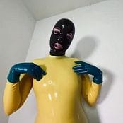 LatexBarbie OnlyFans Yellow Catsuit Black Facemask 2 Video 2 111019 mp4 