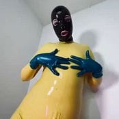 LatexBarbie OnlyFans Yellow Catsuit Black Facemask 2 Video 2 111019 mp4 