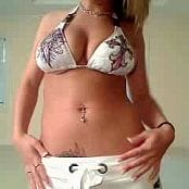 Nikki Sims White Bikini Striptease Camshow Video