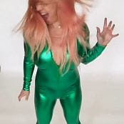 Britney Spears Green Shiny Catsuit Tease Video 120521 mp4 