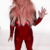 Britney Spears Red Shiny Catsuit Walk Video 120521 mp4 
