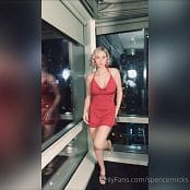 Spencer Nicks OnlyFans Red Dress Striptease Video 310521 mp4 