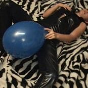 Kitty Kat Balloon Fetish Black Shiny Outfit Video 300122 wmv 